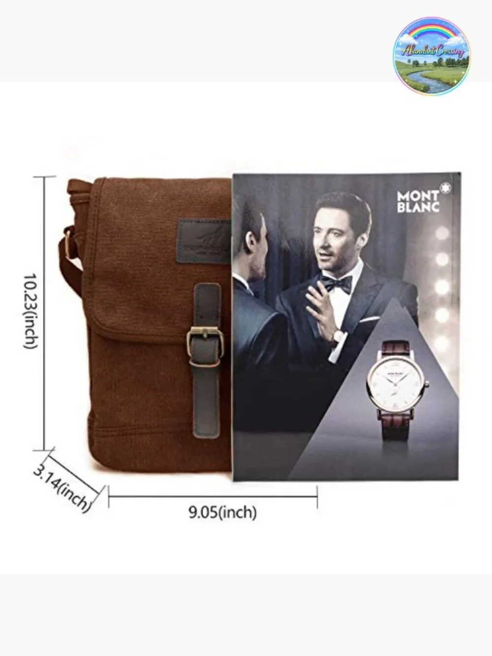 Canvas Messenger Bag Small Crossbody Bag Shoulder Bag Anti Theft
